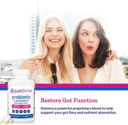 Justthrive Probiotic & Antioxidant Supplement 90 Caps